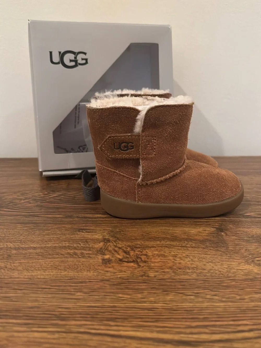 UGG Toddlers Chestnut Suede Shearling Boot